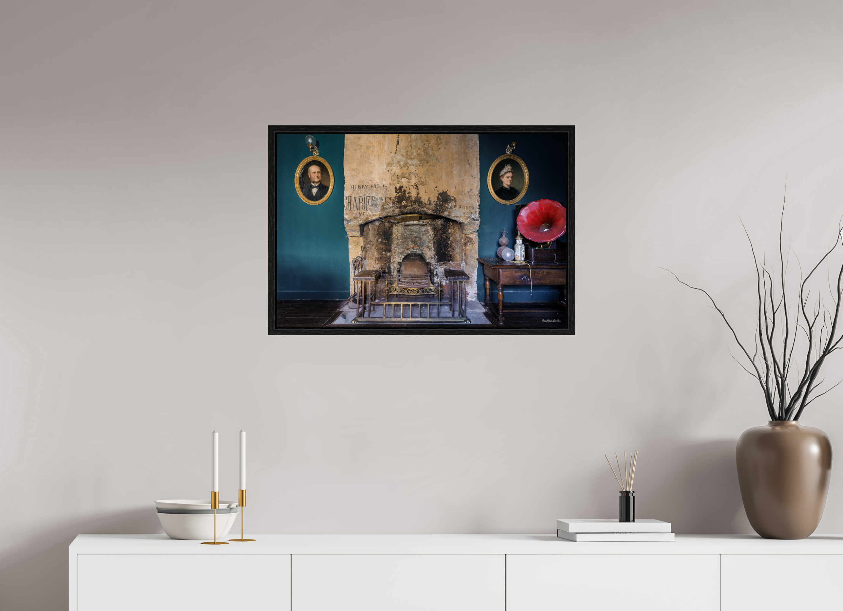 75 x 50 cm, Floater Frame Échos du Passé