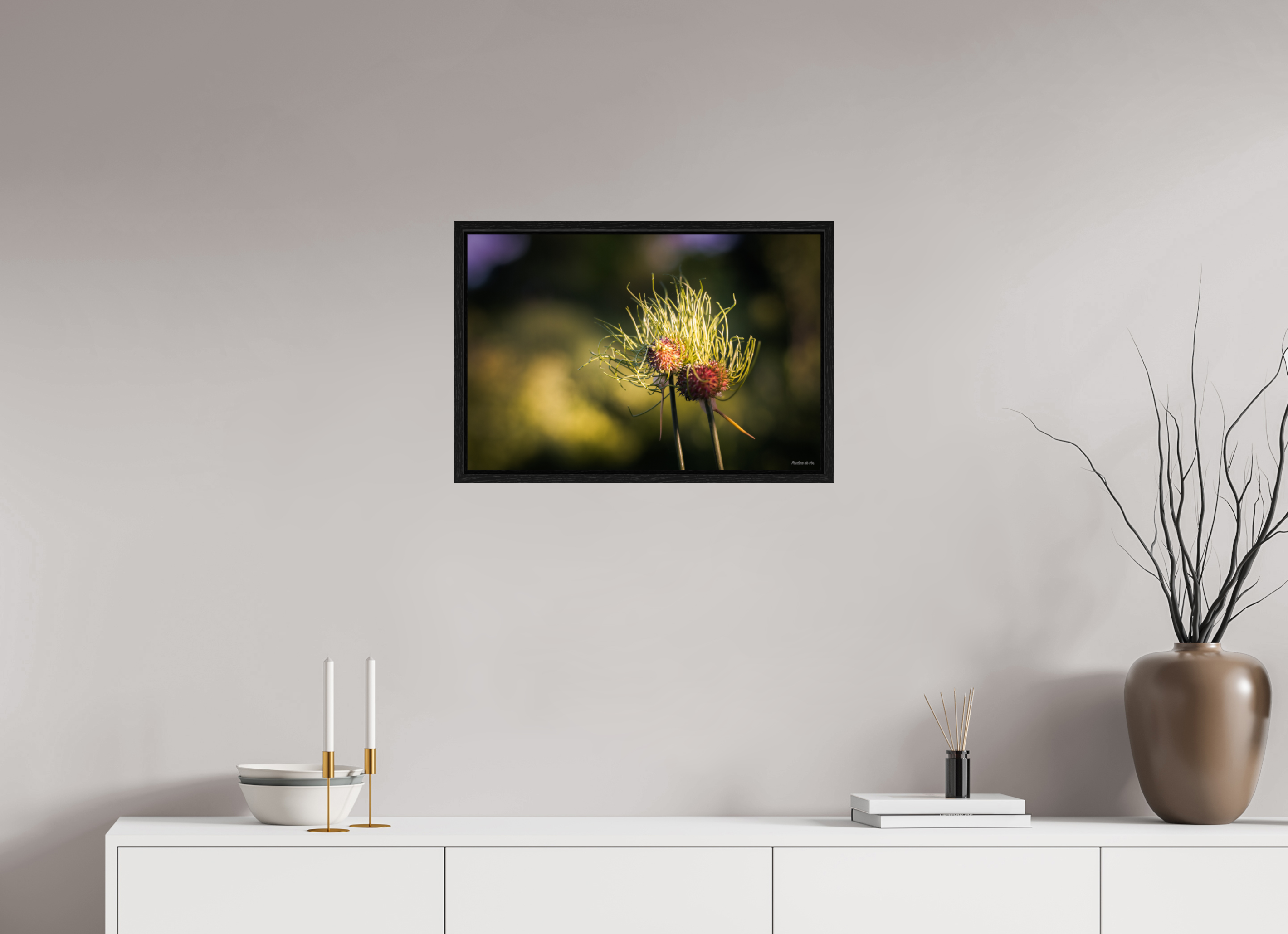 60 x 40 cm, Floater Frame Fleurs dans le Jardin de Gulio à Ségur le Château (kopie)