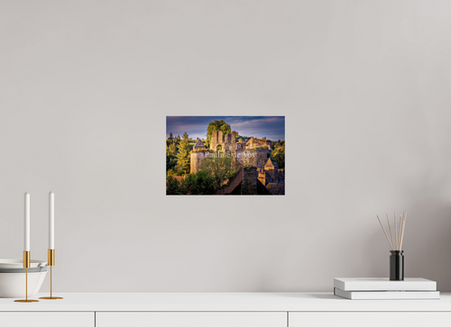 30 x 20 cm, Photo Print On Fuji Crystal DP II Château de Segur au coucher du soleil